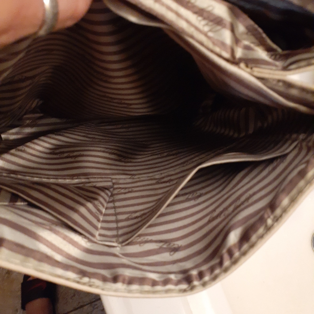 LIGHT TAUPE BACKPACK. 12 by 13 in x 4 in. - Picture 9 of 12